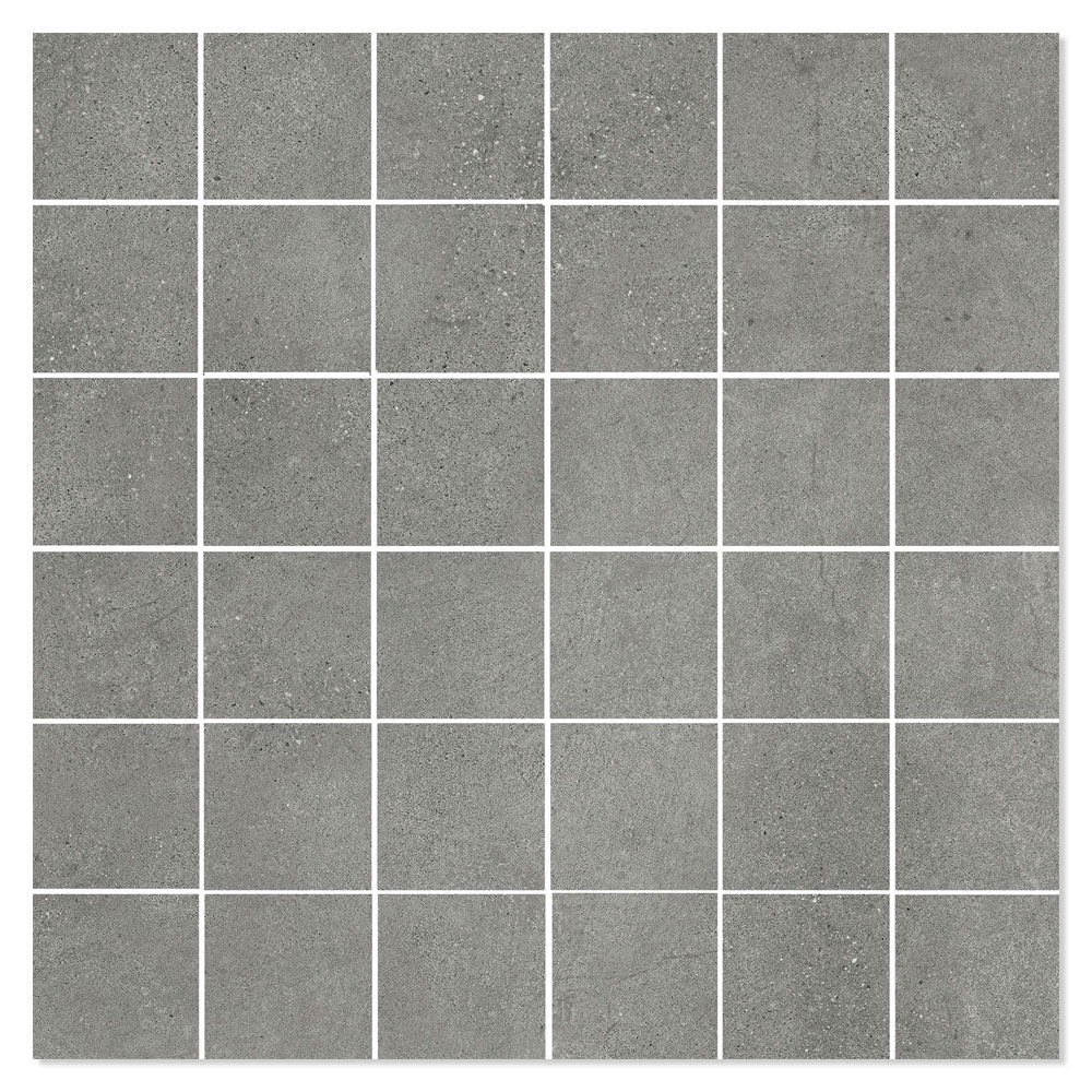 Mosaikkflis Integra Mørk Grå Matt 30x30 (5x5) cm